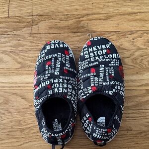 The North Face Black and Red Loafers